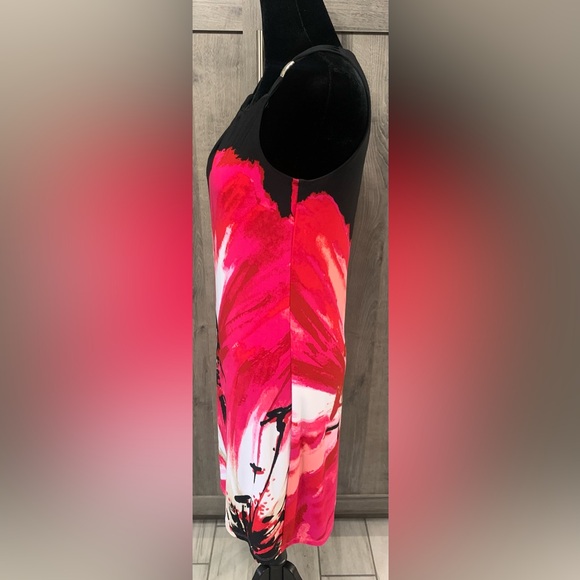 White House Black Market A-Line Beach Summer Pink Floral Casual Dress Womens XXS - Picture 4 of 11